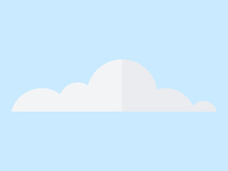 Cloud vector illustration. Natural cloudscape formations add dimension to ever-evolving climate above Cumulus clouds, like cotton candy, float high up in sky, creating dreamy scene