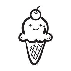 ice cream icon design vector template