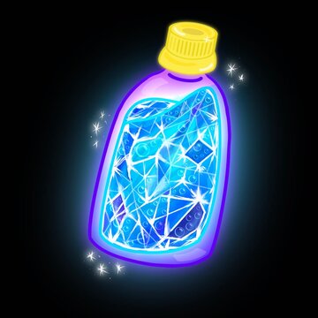 Crystal WaterIn Cute Purple Drinks Bottle 