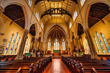 Obraz premium Interior architecture in Cathedral Church of St. James, Toronto, Canada