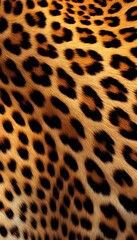 Fototapeta premium Leopard Fur Texture: Close-Up of Spots and Pattern