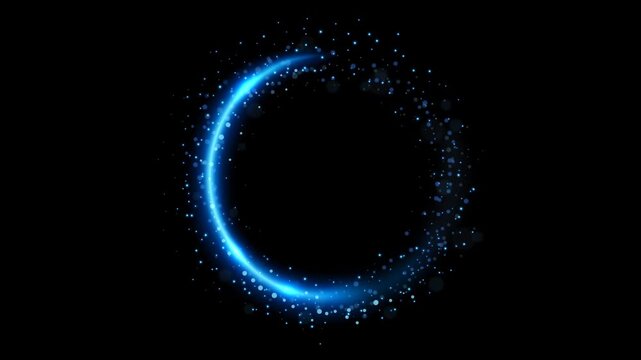 Fire Circle Light Rotate, High Quality 4K Video