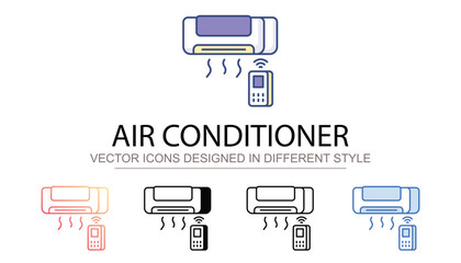 Air Conditioner icon design with white background stock illustration