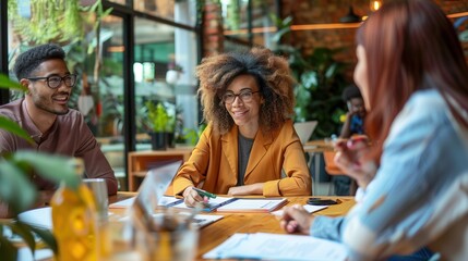 Building a Better Future Together: Business Team Strategizing Social Impact Initiatives