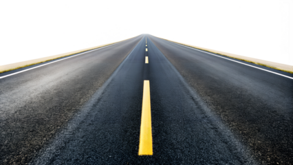 asphalt road isolated transparent background