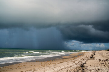storm on the beach