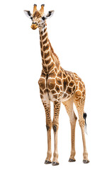 Obraz premium a giraffe standing in the snow