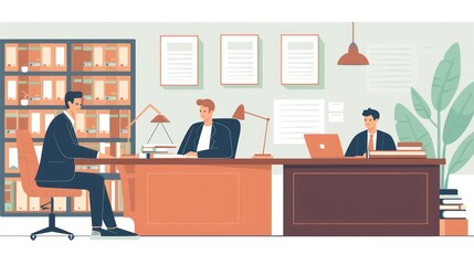 Business Meeting Illustration