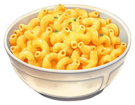PNG Macaroni pasta food white background. - Powered by Adobe