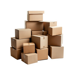 stack of cardboard boxes