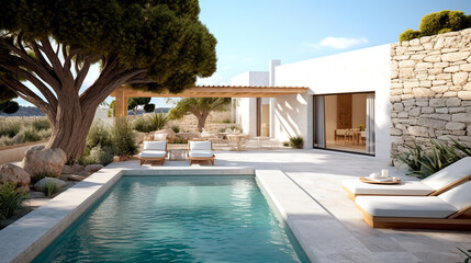 luxury villa with swimming pool	