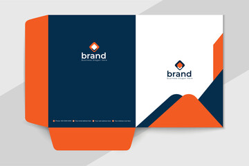 Realistic medical presentation folder design