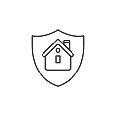 Fototapeta premium Home Insurance icon vector illustration. Home Insurance symbol isolated on white background