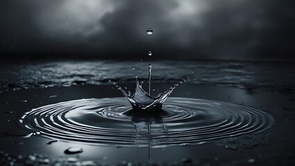 water splash in water