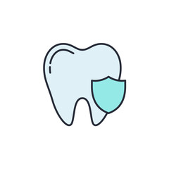Dental Insurance icon vector illustration. Dental Insurance symbol isolated on white background