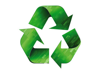 Obraz premium a green recycle symbol