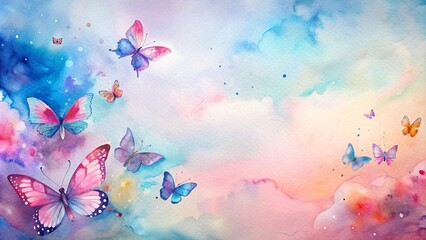 Dreamy Watercolor Butterflies in a Spectrum of Colors