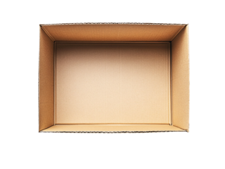 a cardboard box with a lid