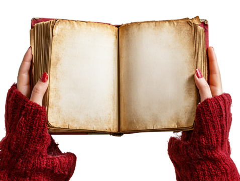 a person holding an open book