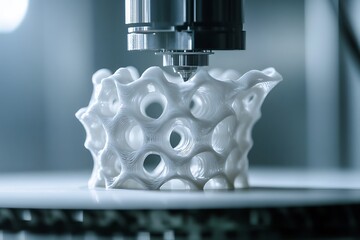 3d printer producing a layered structure
