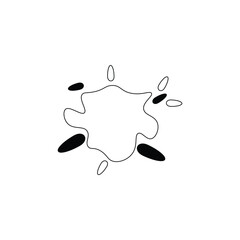 water splash vector type icon