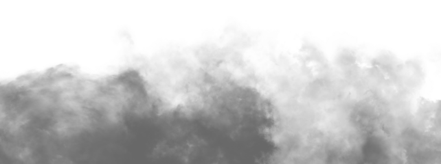 Vector realistic smoke cloud or Gray fog, Vector realistic illustration of dark steam, smoky mist from fire, explosion, realistic smoke on transparent background, dry ice effect, png.