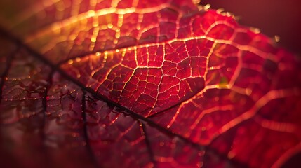 Obraz premium Leaf surface macro, shallow DOF