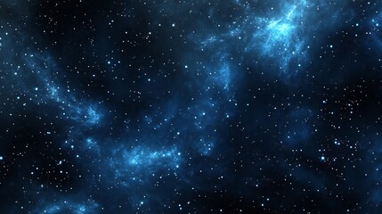 Obraz premium Cosmic Nebula with Scattered Stars