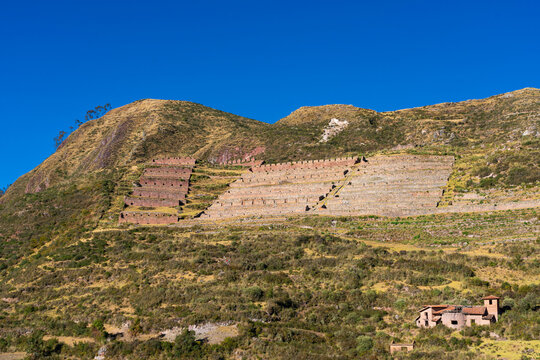 Ruins of Machu Colca, Sacred Valley, Urubamba Province, Cusco (Cuzco) Region, Peru