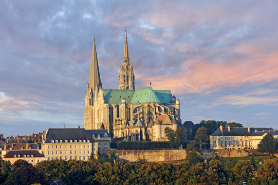 Cathedral of Our Lady of Chartres, UNESCO World Heritage Site, Chartres, Eure-et-Loir department, Centre region, France
