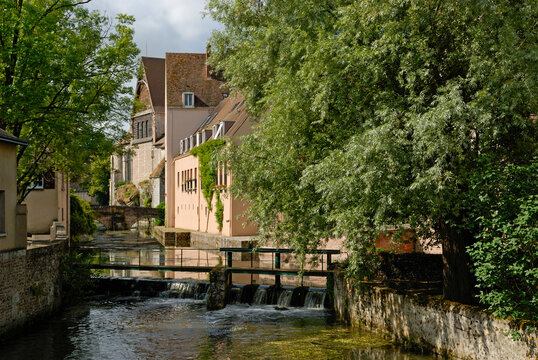 Saint-Andre Collegiate Church by the Eure river, Chartres, Eure-et-Loir department, Centre region, France
