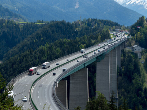 Autobahn A13, Brenner, Tyrol, Austria