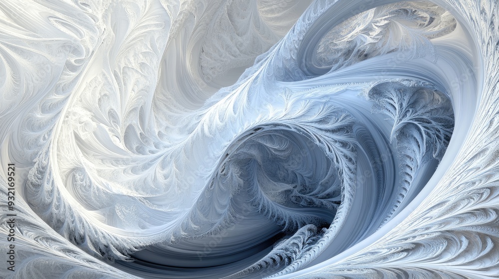 Poster abstract 3d fractal design suitable for use as a background