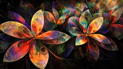 Abstract floral design