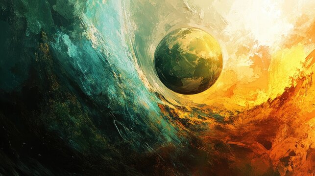 Abstract digital illustration representing the integrity of the world