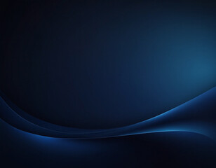 Elegant Dark Blue Abstract Wave Background - Modern Minimalist Design for Digital Art and Creative Projects on Stock Photography