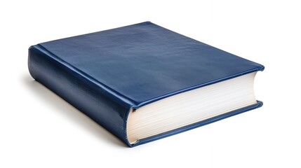 Hardcover book on a white background, isolated