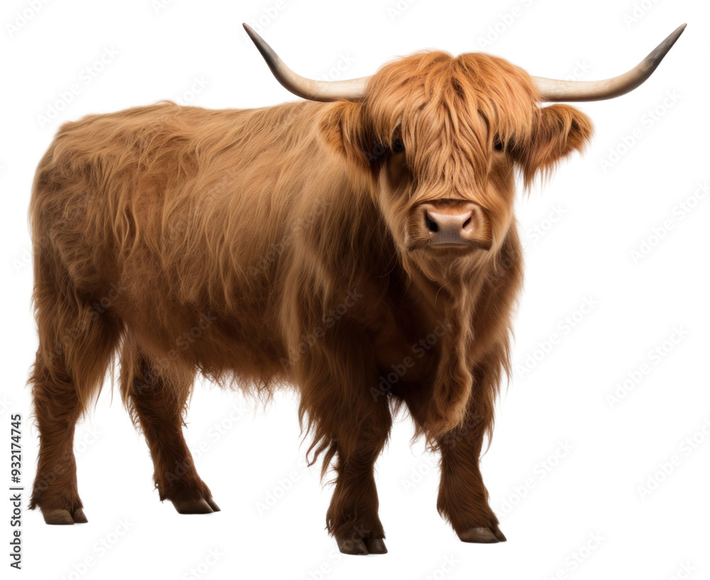 Wall mural png highland cow livestock mammal cattle.