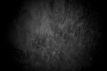 Old wall texture cement dark black gray background abstract grey color design are light with white gradient background.