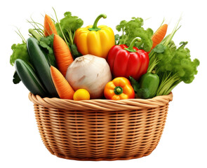 PNG Vegetables basket plant food.