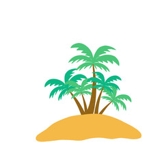 Tropical Island Illustration