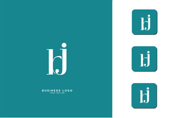 BJ, JB, B, J, Abstract Letters Logo Monogram