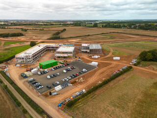 New school in Nuneaton construction site