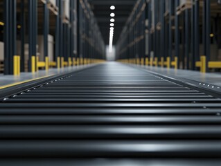 Fototapeta premium Unleashing the power of automation to redefine traditional models in modern warehousing environments