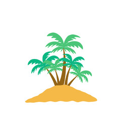 Tropical Island Illustration