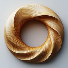 Beautiful Wooden Circle Logo 