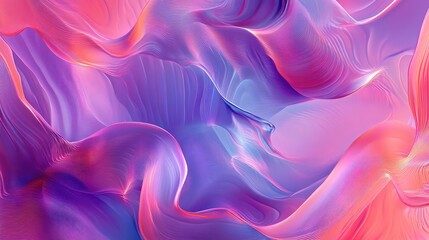 Obraz premium Abstract digital artwork with intersecting waveforms and flowing gradients, capturing the essence of reverberations and movement.