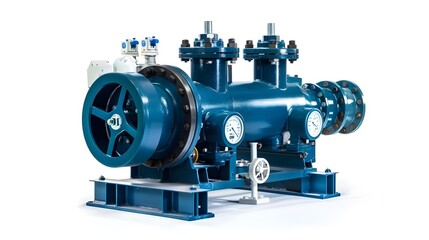 Fototapeta premium industrial pump on white background