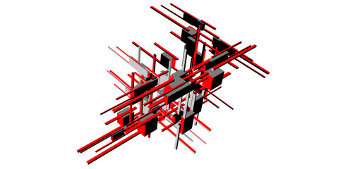 abstract architecture design vector illustration