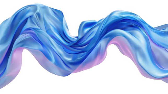 Mysterious Abstract Blue Smoke: Elegant and Fluid Forms
